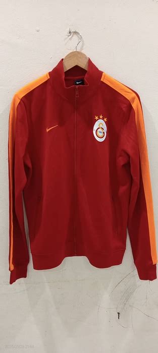 Vintage Nike Galatasaray Trackjacket Jacke Weiß Orange Größe 